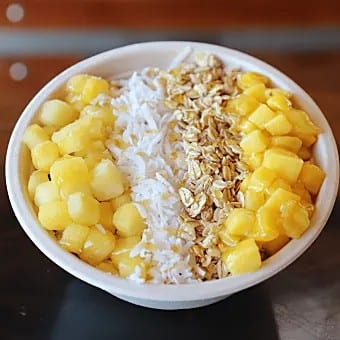 Mango Melon Smoothie Bowl.