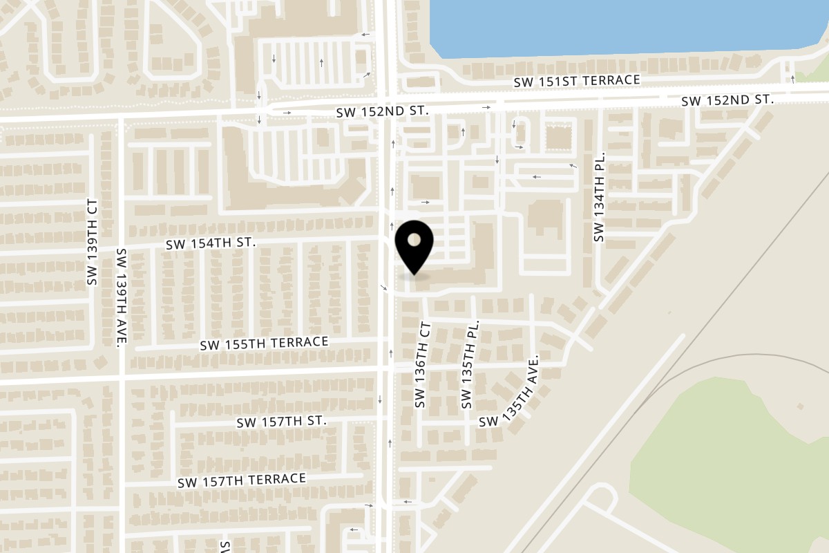 Map showing the location of Diced Country Walk on 15467 SW 137th Ave in Miami